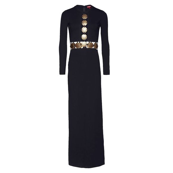 STAUD Dresses & Skirts - STAUD Delphine Embellished Cutout Maxi Dress